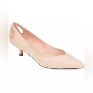 Journee Collection Goldie Nude Pointed Toe Kitten Heel Pumps Size 10